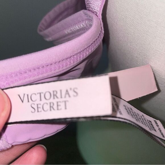 Victoria's Secret Size 38DD T Shirt Bra Lightly Lined Wireless Purple - Picture 5 of 6